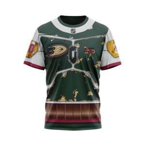 Personalized NHL Anaheim Ducks X Boba Fett's Armor Unisex Tshirt TS4631