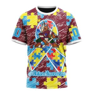 Personalized NHL Arizona Coyotes Special Autism Awareness Month Unisex Tshirt TS4644