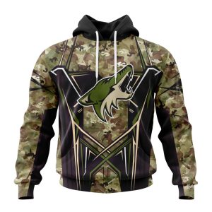 Personalized NHL Arizona Coyotes Special Camo Color Design Unisex Hoodie