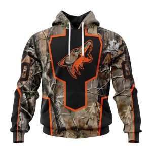 Personalized NHL Arizona Coyotes Special Camo Realtree Hunting Unisex Pullover Hoodie