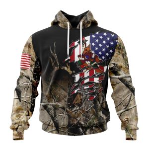 Personalized NHL Arizona Coyotes Special Camo Realtree Hunting Unisex Pullover Hoodie