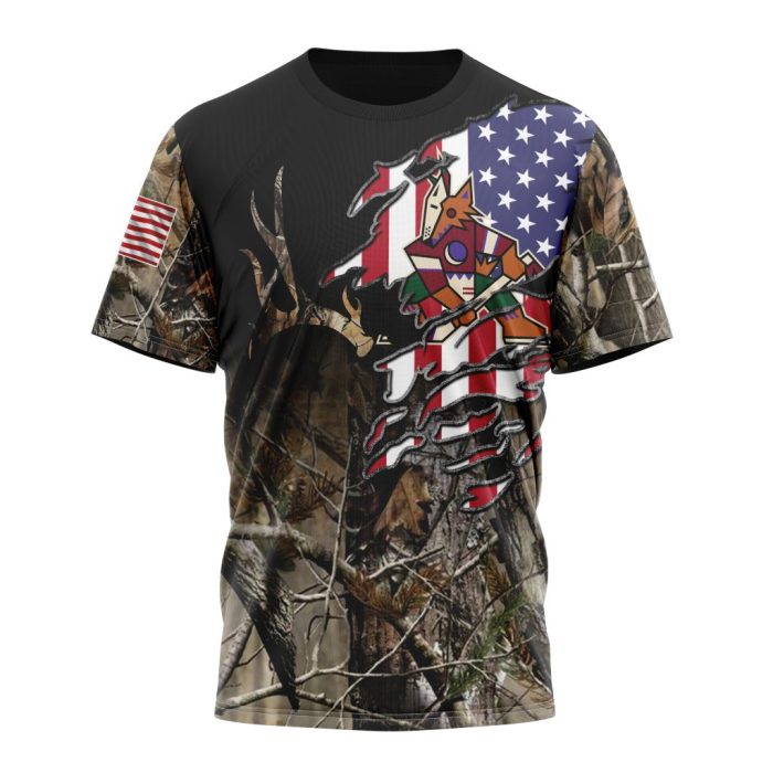 Personalized NHL Arizona Coyotes Special Camo Realtree Hunting Unisex Tshirt TS4648