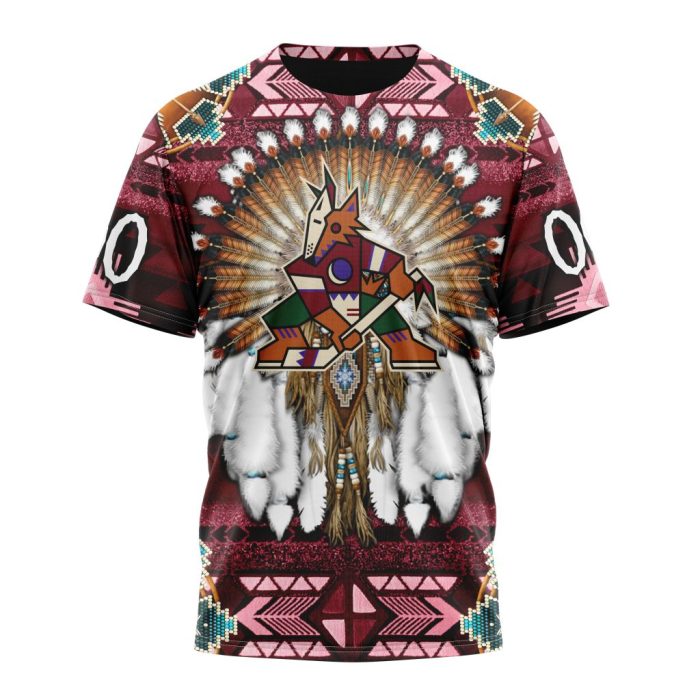 Personalized NHL Arizona Coyotes Special Native Costume Design Unisex Tshirt TS4656