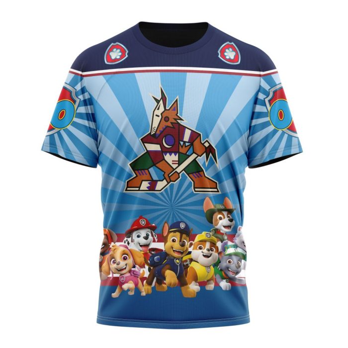 Personalized NHL Arizona Coyotes Special Paw Patrol Kits Unisex Tshirt TS4658