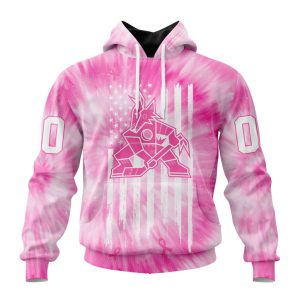 Personalized NHL Arizona Coyotes Special Pink Tie-Dye Unisex Pullover Hoodie