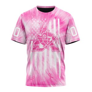 Personalized NHL Arizona Coyotes Special Pink Tie-Dye Unisex Tshirt TS4660
