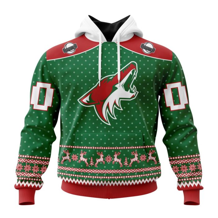 Personalized NHL Arizona Coyotes Special Ugly Christmas Unisex Pullover Hoodie