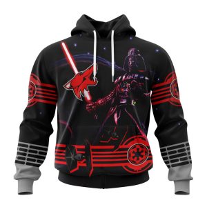 Personalized NHL Arizona Coyotes Specialized Darth Vader Version Jersey Unisex Pullover Hoodie