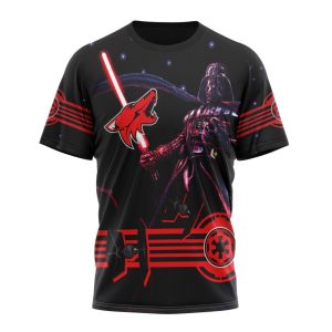 Personalized NHL Arizona Coyotes Specialized Darth Vader Version Jersey Unisex Tshirt TS4666