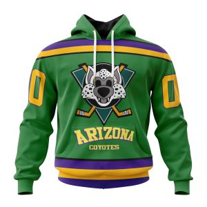 Personalized NHL Arizona Coyotes Specialized Design X The Mighty Ducks Unisex Pullover Hoodie