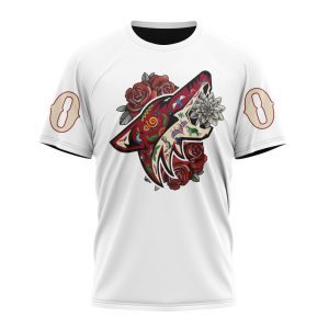 Personalized NHL Arizona Coyotes Specialized Dia De Muertos Unisex Tshirt TS4671