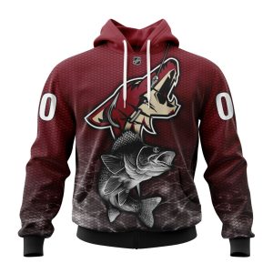 Personalized NHL Arizona Coyotes Specialized Fishing Style Unisex Pullover Hoodie
