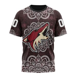 Personalized NHL Arizona Coyotes Specialized Mandala Style Unisex Tshirt TS4676