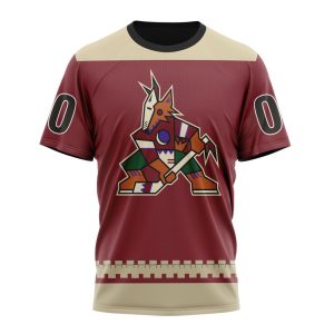 Personalized NHL Arizona Coyotes Specialized Unisex Kits With Retro Concepts Tshirt TS4681