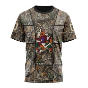 Personalized NHL Arizona Coyotes Vest Kits With Realtree Camo Unisex Tshirt TS4684