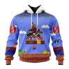 Personalized NHL Arizona Coyotes With Super Mario Game Design Unisex Pullover Hoodie