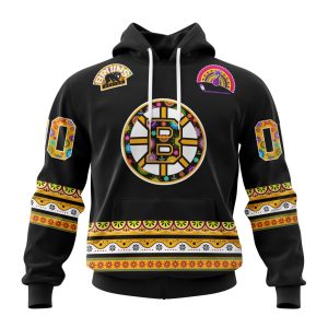 Personalized NHL Boston Bruins Jersey Hockey For All Diwali Festival Unisex Pullover Hoodie