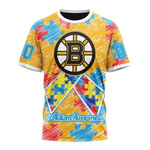 Personalized NHL Boston Bruins Special Autism Awareness Month Unisex Tshirt TS4697