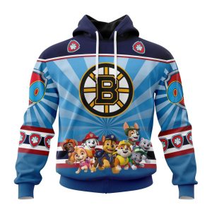 Personalized NHL Boston Bruins Special Paw Patrol Kits Unisex Pullover Hoodie