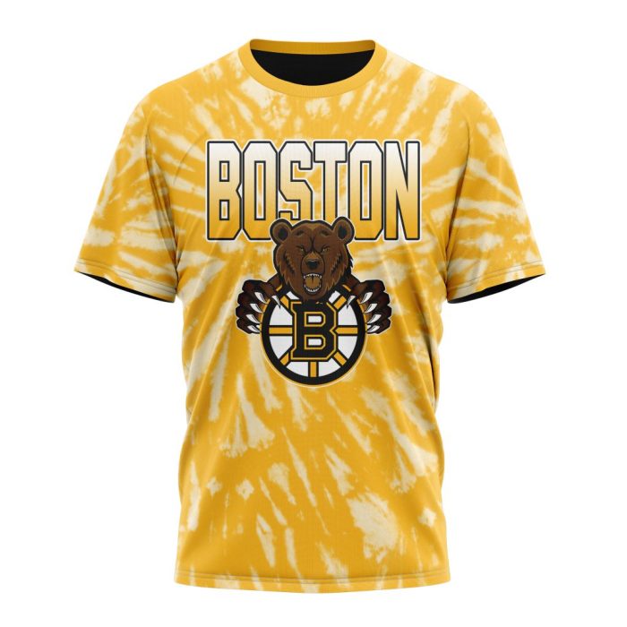 Personalized NHL Boston Bruins Special Retro Vintage Tie - Dye Unisex Tshirt TS4715