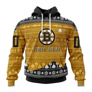 Personalized NHL Boston Bruins Special Star Trek Design Unisex Pullover Hoodie