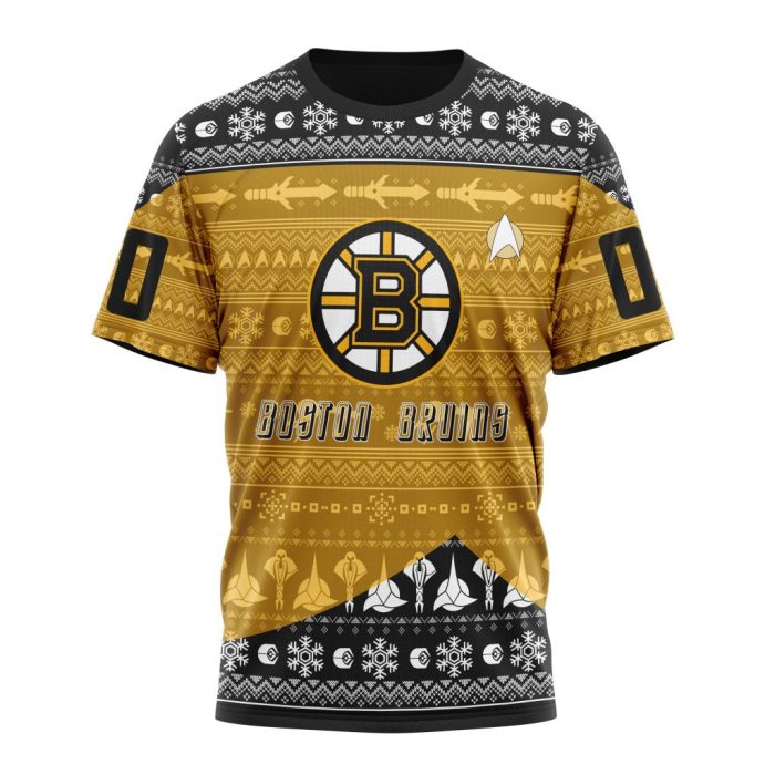 Personalized NHL Boston Bruins Special Star Trek Design Unisex Tshirt TS4717