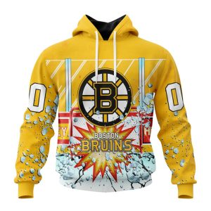 Personalized NHL Boston Bruins With Ice Hockey Arena Unisex Pullover Hoodie