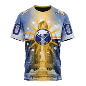 Personalized NHL Buffalo Sabres Special Design With Buffalo City Hall Unisex Tshirt TS4767
