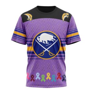 Personalized NHL Buffalo Sabres Specialized Design Fights Cancer Unisex Tshirt TS4782