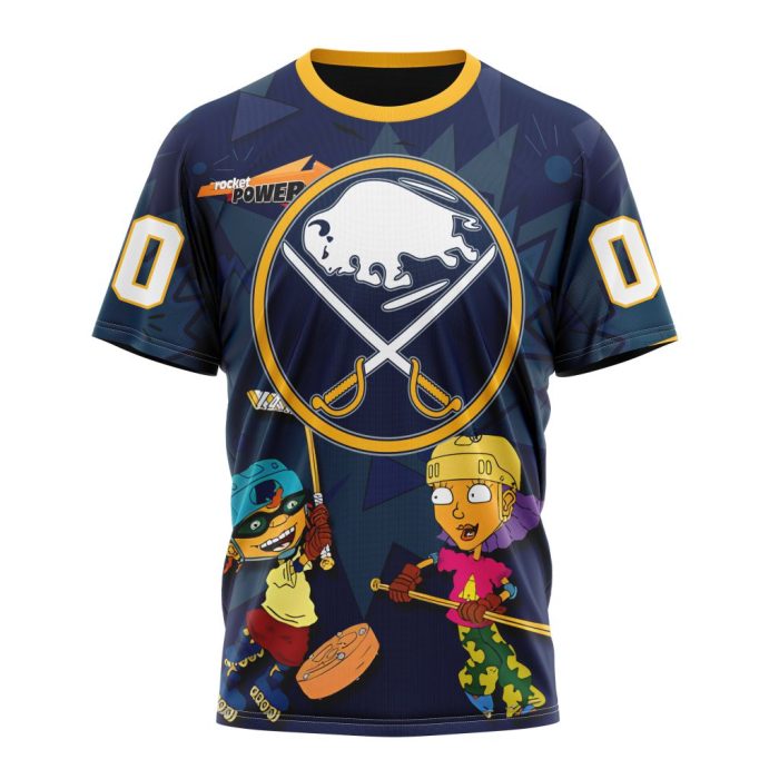 Personalized NHL Buffalo Sabres Specialized For Rocket Power Unisex Tshirt TS4789