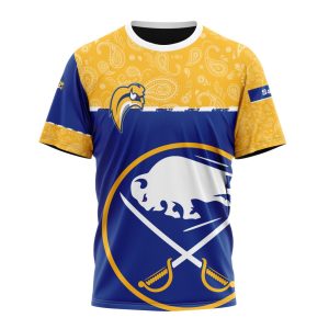 Personalized NHL Buffalo Sabres Specialized Hockey With Paisley Unisex Tshirt TS4790