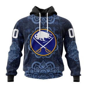 Personalized NHL Buffalo Sabres Specialized Mandala Style Unisex Pullover Hoodie