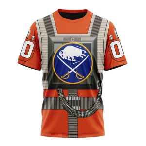 Personalized NHL Buffalo Sabres Star Wars Rebel Pilot Design Unisex Tshirt TS4798
