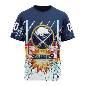 Personalized NHL Buffalo Sabres With Ice Hockey Arena Unisex Tshirt TS4803