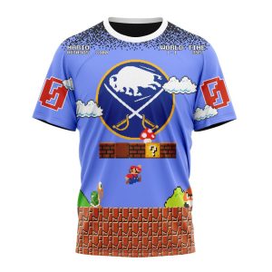 Personalized NHL Buffalo Sabres With Super Mario Game Design Unisex Tshirt TS4804