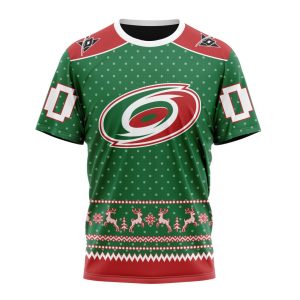 Personalized NHL Carolina Hurricanes Special Ugly Christmas Unisex Tshirt TS4897