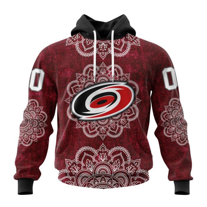 Personalized NHL Carolina Hurricanes Specialized Mandala Style Unisex Pullover Hoodie