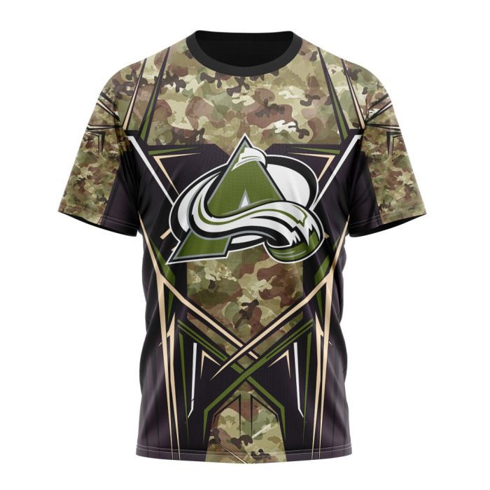 Personalized NHL Colorado Avalanche Special Camo Color Design Unisex Tshirt TS4995