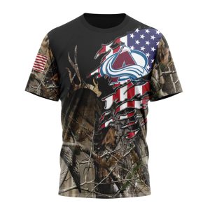 Personalized NHL Colorado Avalanche Special Camo Realtree Hunting Unisex Tshirt TS4998