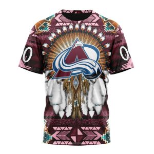 Personalized NHL Colorado Avalanche Special Native Costume Design Unisex Tshirt TS5006