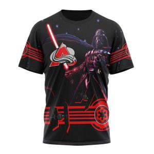 Personalized NHL Colorado Avalanche Specialized Darth Vader Version Jersey Unisex Tshirt TS5016