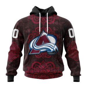 Personalized NHL Colorado Avalanche Specialized Mandala Style Unisex Pullover Hoodie