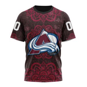 Personalized NHL Colorado Avalanche Specialized Mandala Style Unisex Tshirt TS5027