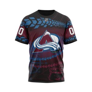 Personalized NHL Colorado Avalanche Specialized Off - Road Style Unisex Tshirt TS5029