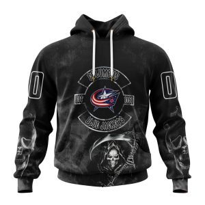 Personalized NHL Columbus Blue Jackets Specialized Kits For Rock Night Unisex Pullover Hoodie