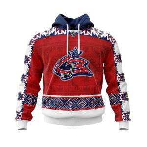 Personalized NHL Columbus Blue Jackets Specialized Native Concepts Unisex Pullover Hoodie