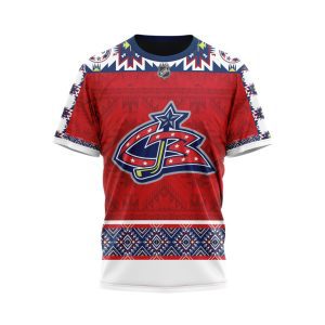 Personalized NHL Columbus Blue Jackets Specialized Native Concepts Unisex Tshirt TS5085
