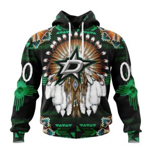 Personalized NHL Dallas Stars Special Native Costume Design Unisex Pullover Hoodie