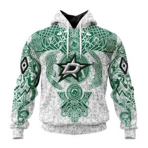 Personalized NHL Dallas Stars Special Norse Viking Symbols Unisex Pullover Hoodie