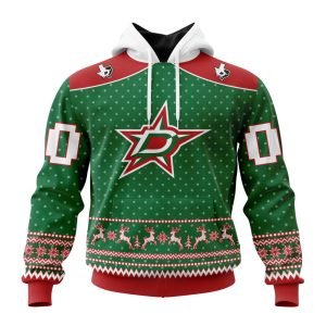 Personalized NHL Dallas Stars Special Ugly Christmas Unisex Pullover Hoodie